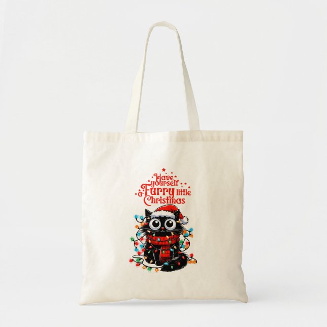 Furry Little Christmas Tragetasche (Vorne)