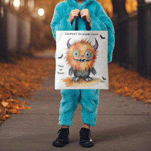 Furry Monster Halloween Candy Tasche