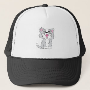 Furry Niedlich Cat Ästhetische Happy Cat Clipart Z Truckerkappe