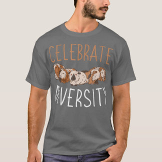 Furry Potato Cute Guinea Pig Celebrate Diversity T-Shirt