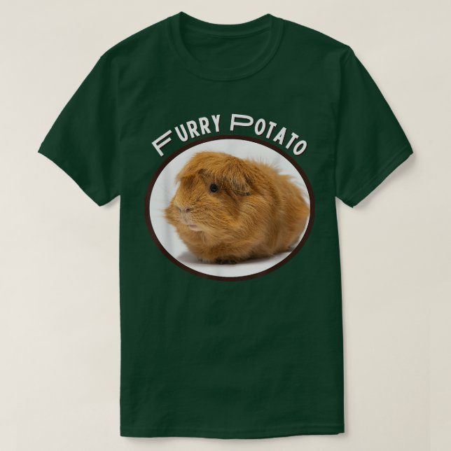 Furry Potato Funny Guinea Pig Falscher Tiername Jo T-Shirt (Design vorne)