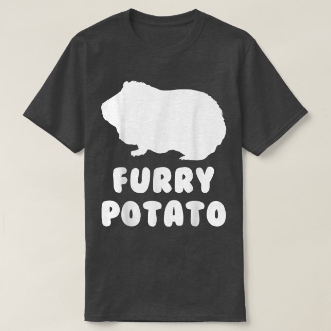 Furry Potato Guinea Pig Funny Quote Pet T-Shirt (Design vorne)