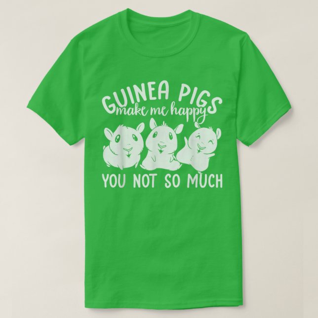 Furry Potato Guinea Schweine machen mich glücklich T-Shirt (Design vorne)