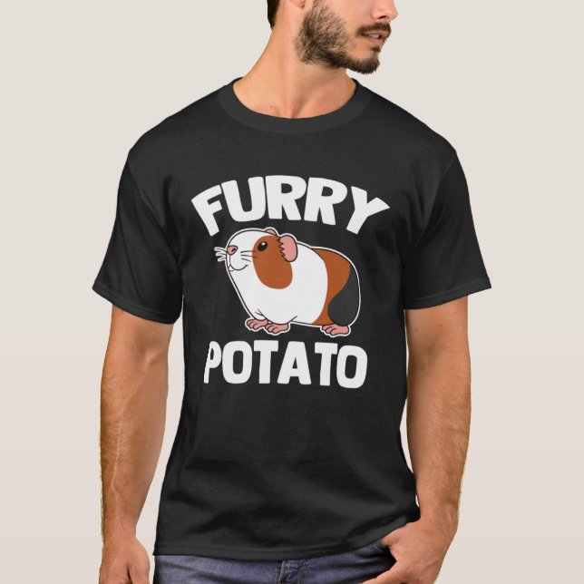 Furry Potato   Saying Guinea Pig Owner Cute Guinea T-Shirt (Vorderseite)