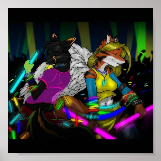 Furry Rave Poster (Vorne)