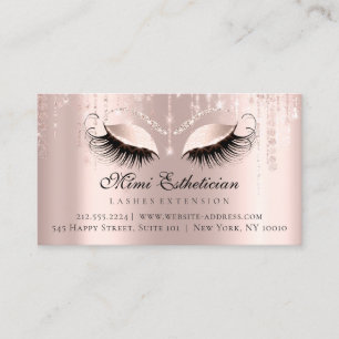 Fürsorge-Anweisungen EyelashRose reiht Lux auf Visitenkarte
