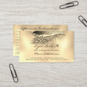 Fürsorge-Anweisungs-Peitschen-Metalllux-Gold Visitenkarte