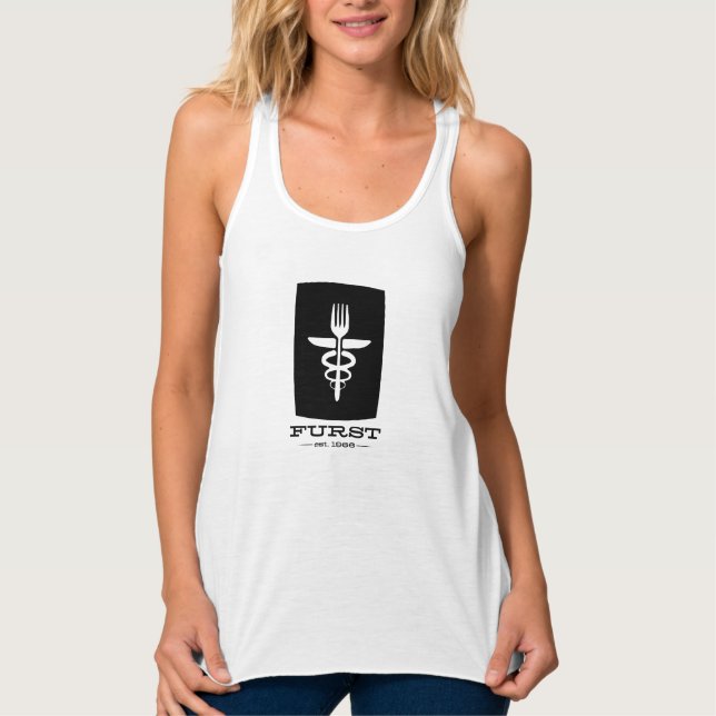 Furst 50. Jahrestag - Frauen-Schwarzes Tank Top (Vorderseite)