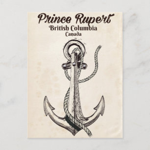 Fürst Rupert, British Columbia Nautilusplakat Postkarte