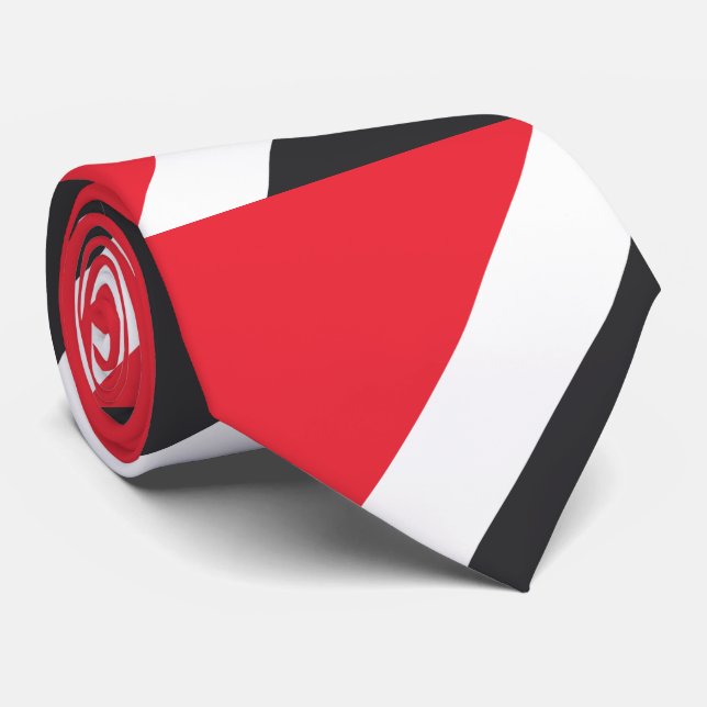 Fürstentum Sealand Flag Krawatte (Gerollt)