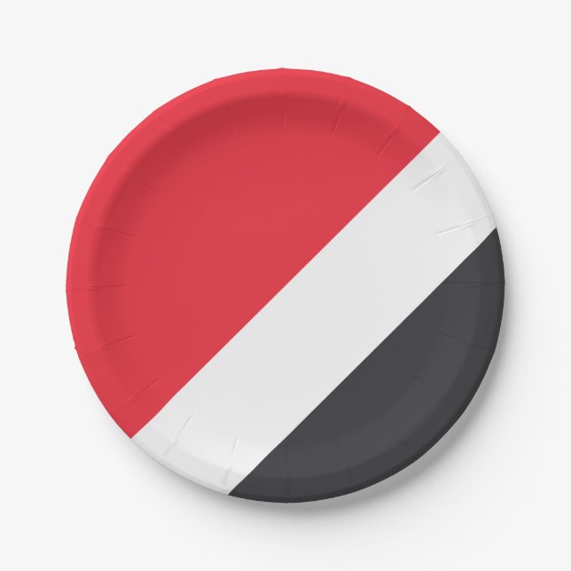 Fürstentum Sealand Flag Pappteller (Vorderseite)