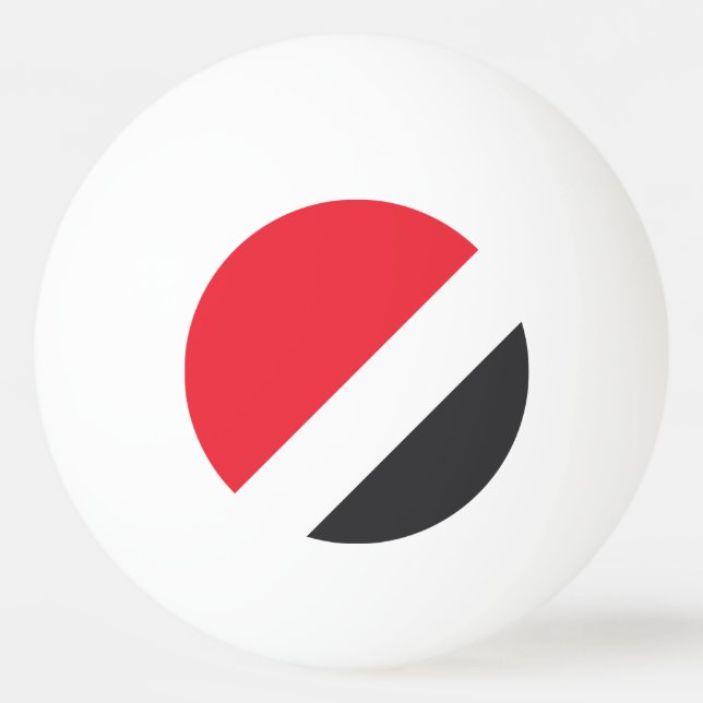 Fürstentum Sealand Flag Tischtennisball (Vorderseite)