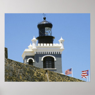Fürte San Felipe del Morro's graue castellated Poster