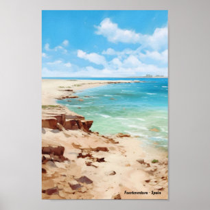 Fürteventura Kanarische Inseln Spanien Poster