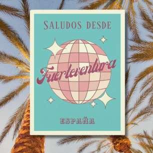 Fürteventura Spanien Ferien Retro Postkarte