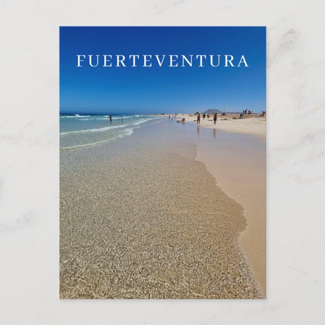 Fürteventura Strandblick Postkarte (Vorderseite)