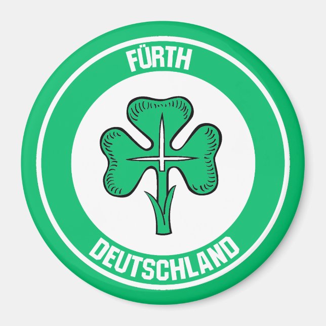 Fürth Round Emblem Magnet (Vorne)