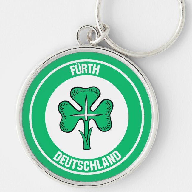 Fürth Round Emblem Schlüsselanhänger (Vorne)