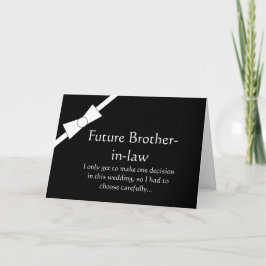 Furture Schwager-Trauzeuge-Antrag-Karte Einladung