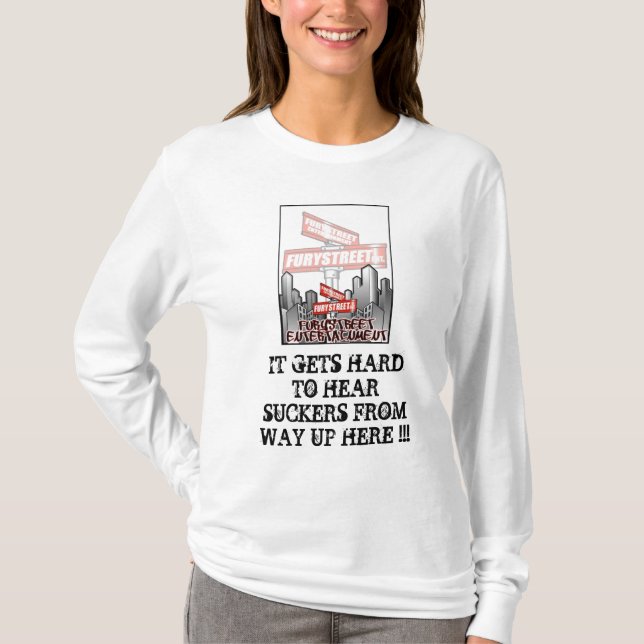 FURYSTREET FRAU ' S mit HAUBEN-SHIRT T-Shirt (Vorderseite)