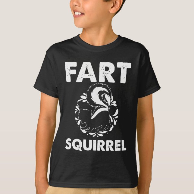 Furz Eichhörnchen Spaß Funny Skunk Fan T-Shirt (Vorderseite)
