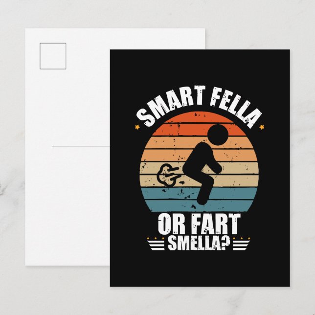 Furz Einladungspostkarte (Vorne/Hinten)