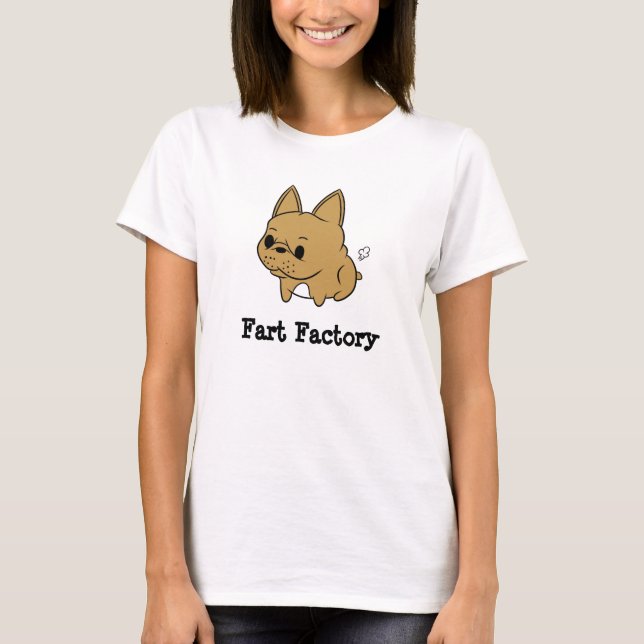 Furz-Fabrik Hanes T - Shirt für Frauen (Fawn) (Vorderseite)