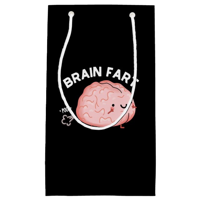 Furz Funny Anatomy Pun Dark BG Kleine Geschenktüte (Vorderseite)