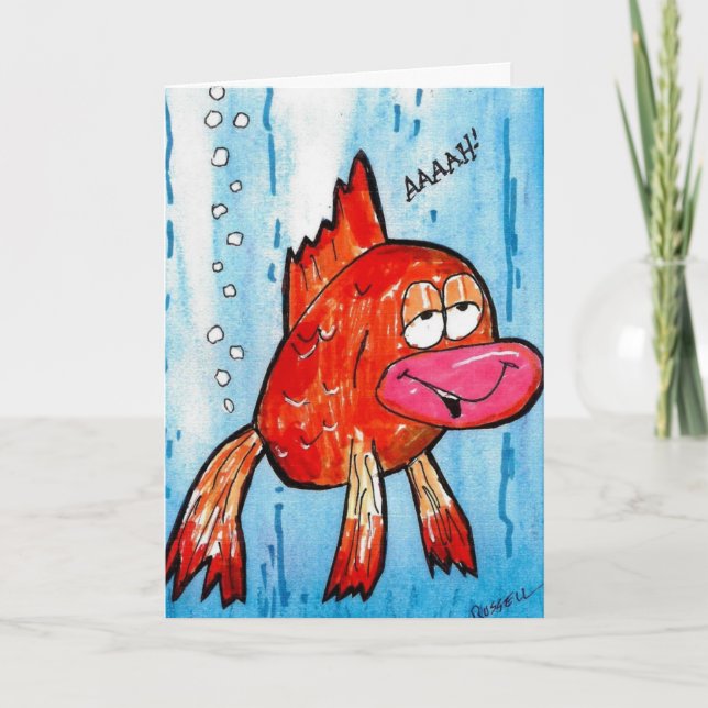 Furz für Fische wird gut Karte (Vorderseite)