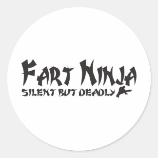 FURZ-NINJA RUNDER AUFKLEBER