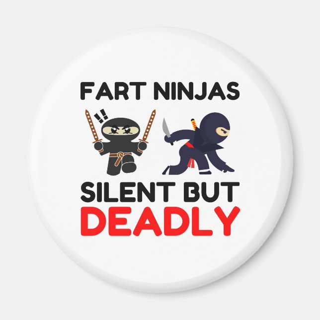 Furz Ninjas still, aber tödlich Magnet (Vorne)