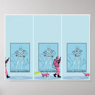 Furzen für Hunde im Museum Poster