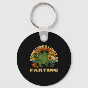 Furzender Frosch Nur Sarkastisch Ich Mache Manchma Schlüsselanhänger