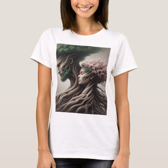 fusão homem e natureza T-Shirt (Vorderseite)
