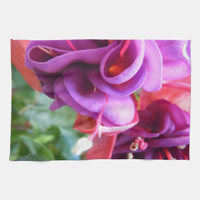 Fuschia Duo Geschirrtuch (Horizontal)