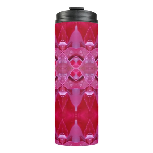 Fuschia Ikat Thermosbecher (Vorderseite)