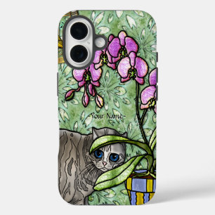 Fuschia & Kitty (Personalisiert) iPhone 16 Hülle