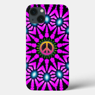 Fuschia Krawatte-Dye Peace Sign iPhone 6 Fall Case-Mate iPhone Hülle