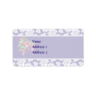 Fuschia Marshia Wedding Invitation Set Adressaufkleber