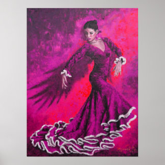Fuschia Phoenix Poster