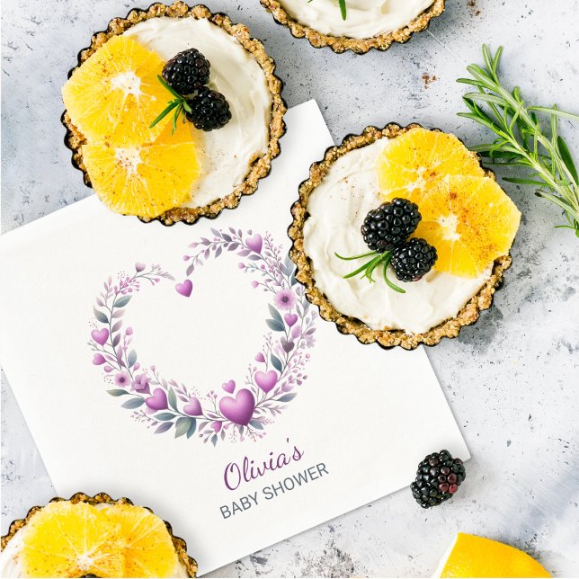 Fuschia Pink Blumenstrauß Kinderdusche Serviette (Von Creator hochgeladen)