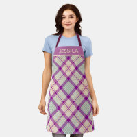 Fuschia Scottish Tartan Kariertes Muster Personali