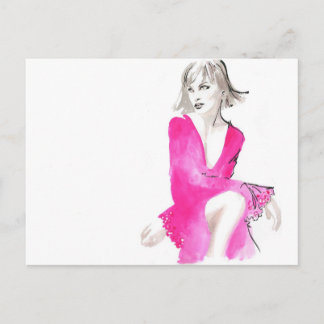 Fuschia Silk Postkarte