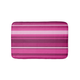 Fuschia-Streifen Badematte