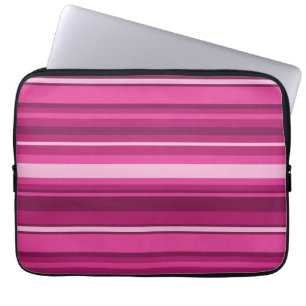 Fuschia-Streifen Laptopschutzhülle