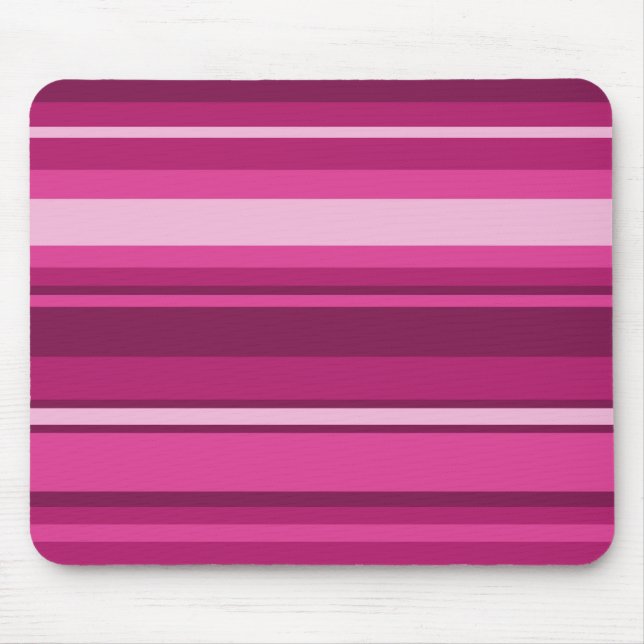 Fuschia-Streifen Mousepad (Vorne)