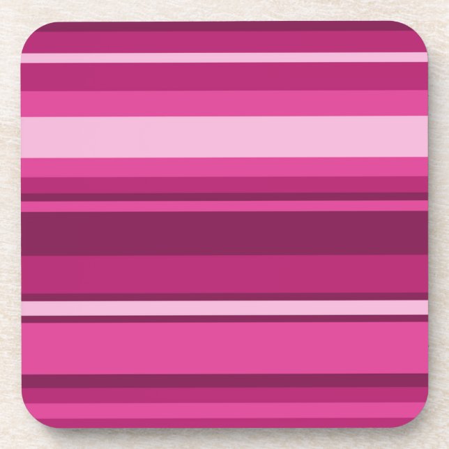 Fuschia-Streifen Untersetzer (Vorderseite)