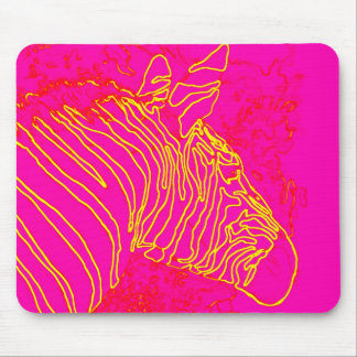 Fuschia Zebra Mousepad
