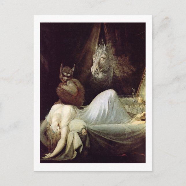 Fuseli, The Nightmare, c1790 Postkarte (Vorderseite)