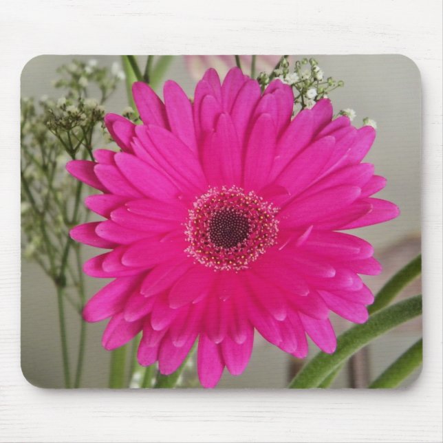 Fushia daisy Mousepad (Vorne)